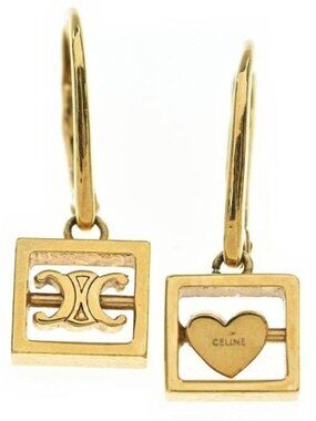 Celine | Jewelry | Auth Celine Vintage Heart Earrings | Poshmark